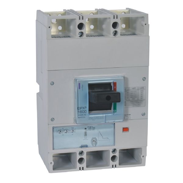 MCCB DPX³ 1600 - S1 electronic release - 3P - Icu 100 kA (400 V~) - In 630 A image 1