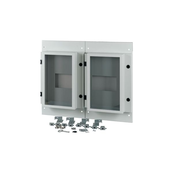 Front plate, 2xNZM4, 4p, fixed with mechanical interlock, W=800mm, IP55, grey image 6