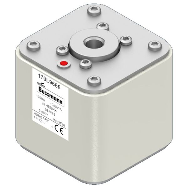 Fuse-link, high speed, 1000 A, AC 1000 V, Size 3, 76 x 76 x 75 mm, aR, IEC, single indicator image 2