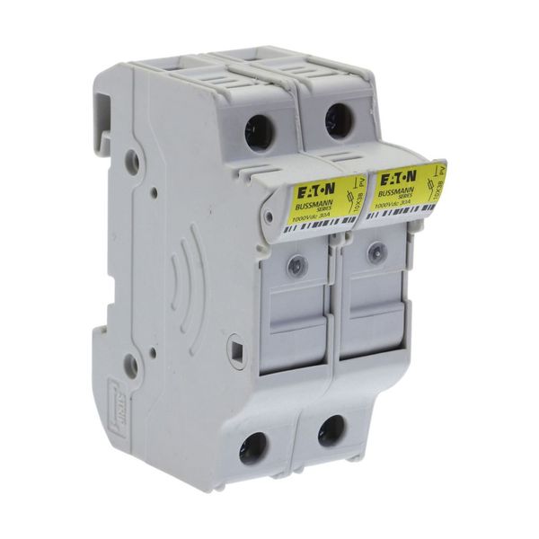 Fuse-holder, LV, 32 A, DC 1000 V, 10 x 38 mm, gPV, 2P, UL, IEC, indicating, DIN rail mount image 9