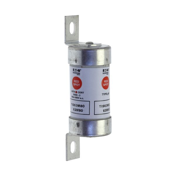 Fuse-link, LV, 63 A, AC 660 V, DC 460 V, BS88/A3, 22 x 86 mm, gM, BS, 63M100 image 12