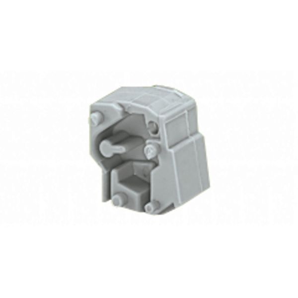 Spacer for doubling the pin spacing 7.5/7.62 mm thick gray image 1