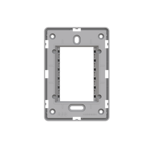 N1373.9 GP Mounting plate for 3 module box - Gray image 1