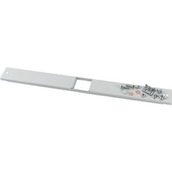 Front cover, +mounting kit, for PKZ0, horizontal, 3p, HxW=50x425mm, grey image 4