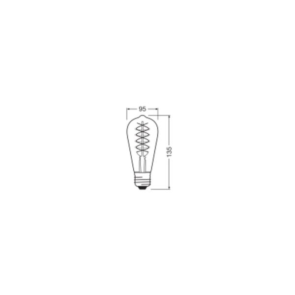 Vintage 1906 LED CLASSIC SLIM FILAMNET EDISON DIMMABLE 4.8W 822 Gold E image 8