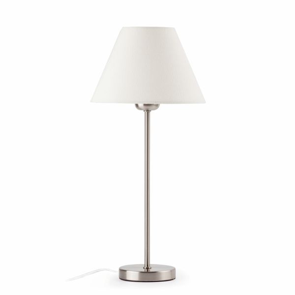 NIDIA BEIGE TABLE LAMP1 X E27 40W image 1