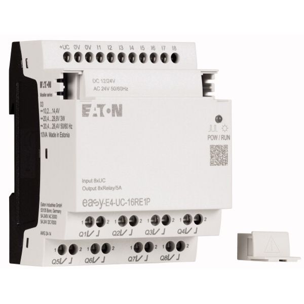 I/O expansion, For use with easyE4, 12/24 V DC, 24 V AC, Inputs/Outputs expansion (number) digital: 8, Push-In image 4