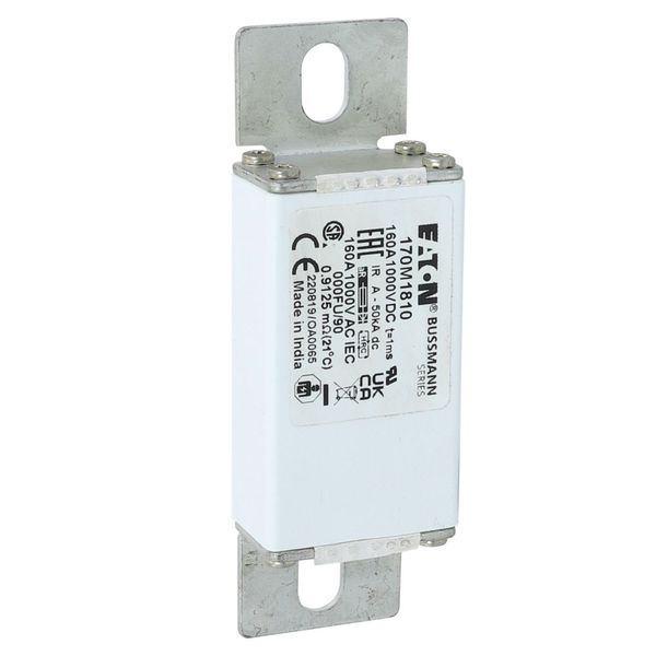 Fuse-link, high speed, 160 A, DC 1000 V, size 000, 24 x 36 x 115 mm, aR, IEC image 20