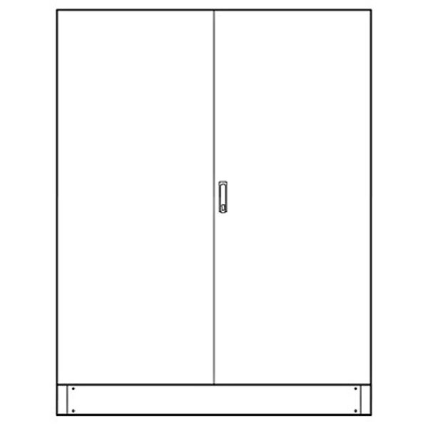 Leerverteiler 6-Feld, 2000x1550x210mm mit Sockel, 2-trig image 1