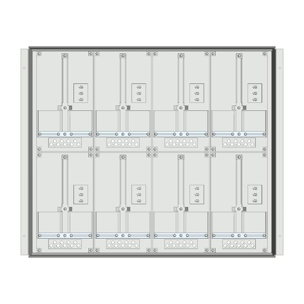 Meter box insert 2-rows, 8 meter boards / 16 Modul heights image 1