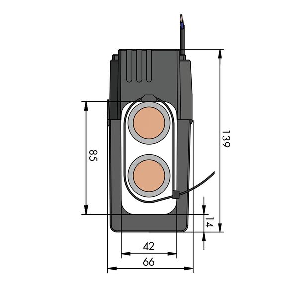 855-5101/1000-000 Split-core current transformer; Primary rated current: 1000 A; Secondary rated current: 1 A image 2