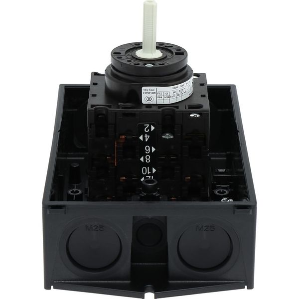 Star-delta switches, T3, 32 A, surface mounting, 4 contact unit(s), Contacts: 8, 60 °, maintained, With 0 (Off) position, 0-Y-D, Design number 8410 image 28