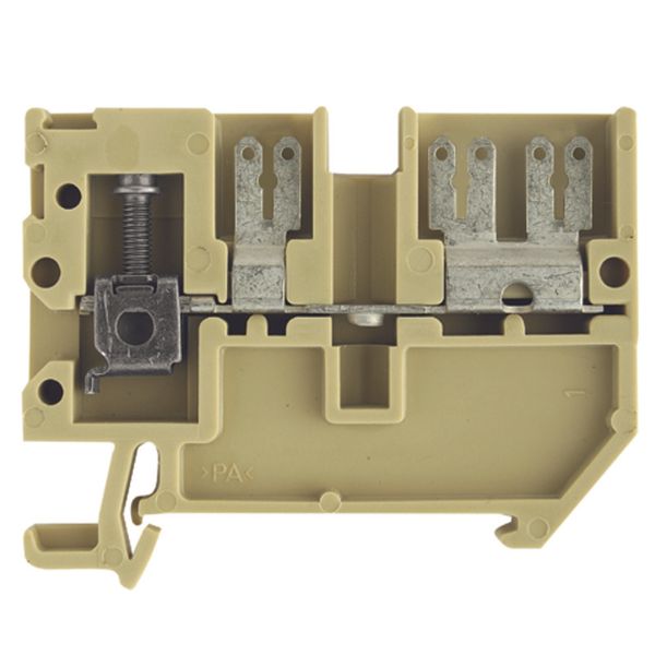 Feed-through terminal block, Screw connection, 4 mm², 500 V, 20 A, Num image 1