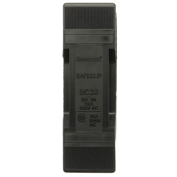 Fuse-holder, LV, 32 A, AC 550 V, BS88/F1, 1P, BS, busbar mount, front connected, black image 2