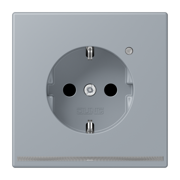 SCHUKO socket with LED pilot light LC432 LC1520-OLNW257 image 1