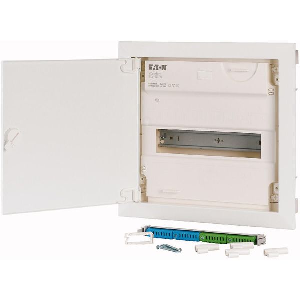 Hollow wall compact distribution board, 1-rows, flush sheet steel door image 14