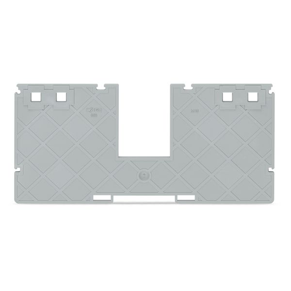 Seperator plate with jumper bar recess 2 mm thick 157 mm wide gray image 1