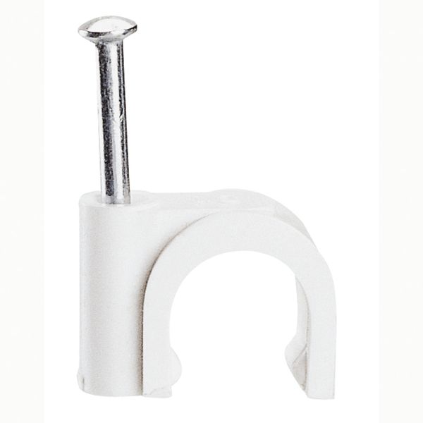 Cable clip Fixfor - for concrete materials - for cable 10 mm² - white image 1