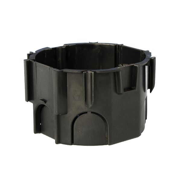 Flush mounted socketbox di67/d45mm, black, PS, for AT image 1
