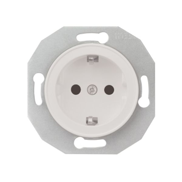 Renova - single socket outlet - 2P + E - 16 A - 250 V - white image 2