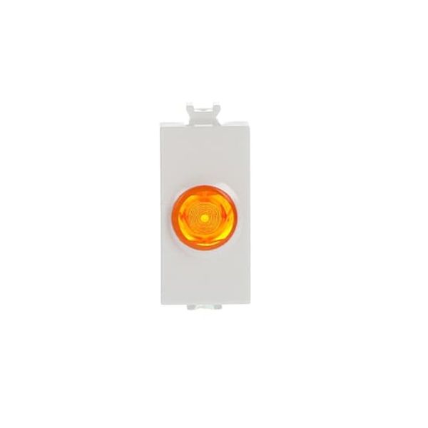 Orange warning light (supplied without lamp) Glow lamp / Orange White - Chiara image 1