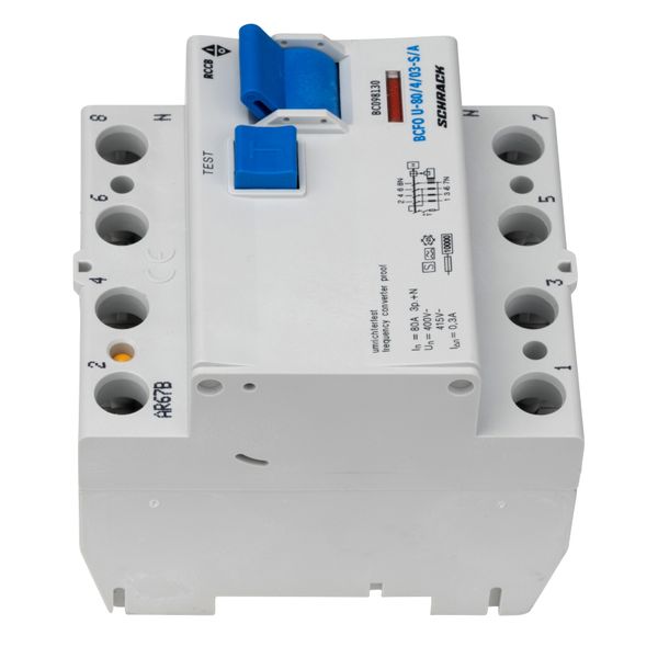 Residual current circuit breaker 80A,4-p,300mA,type A,S, FU image 4