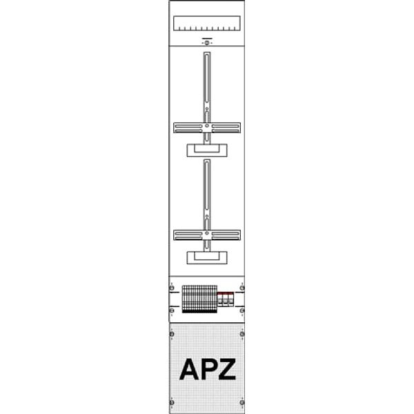 KA4107Z Meter panel, Field width: 1, Rows: 0, 1350 mm x 250 mm x 160 mm, IP2XC image 8