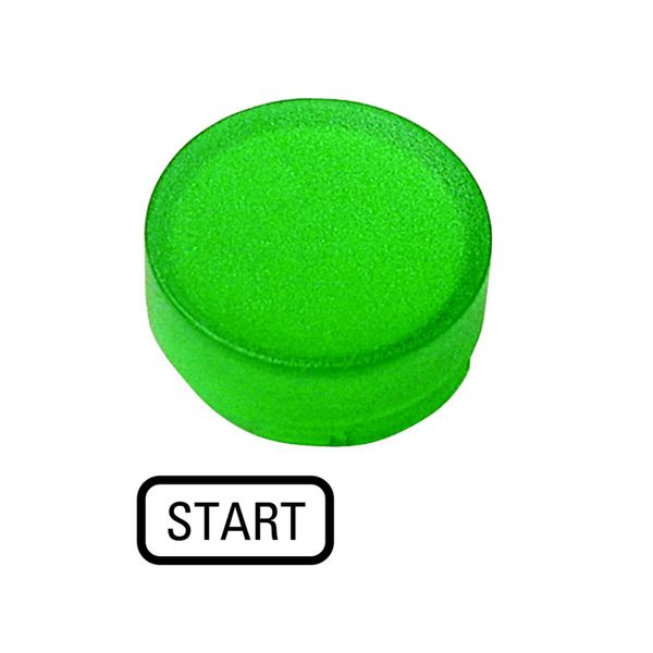 Button lens, raised green, START image 3