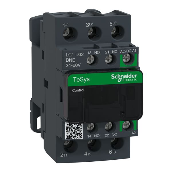 TeSys Deca contactor 3P 32A AC-3/AC-3e up to 440V coil 24-60V AC/DC image 4