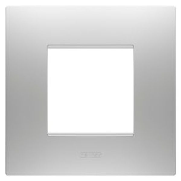 EGO INTERNATIONAL PLATE - IN PAINTED TECHNOPOLYMER - 2 MODULES - MAGNETIC GRAY - CHORUSMART image 1