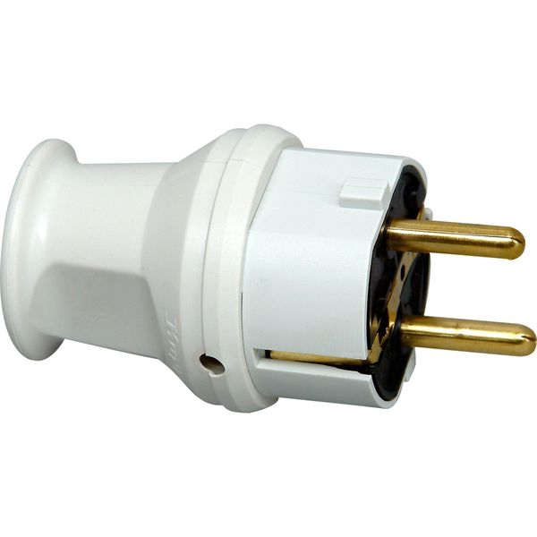 Grounding-type plug, polyamid/PVC, unbre image 1