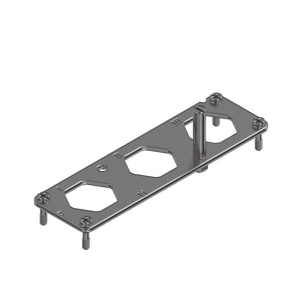Mounting frame for industrial connector, Series: HighPower, Size: 8, N image 2