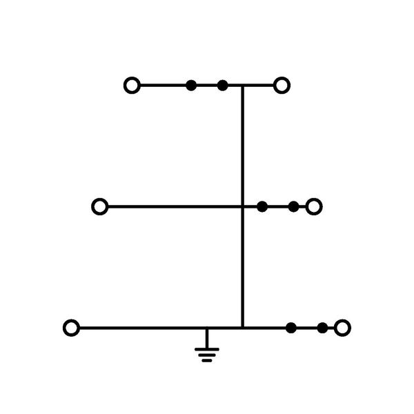Triple-deck terminal block 6-conductor ground terminal block 2.5 mm² g image 3