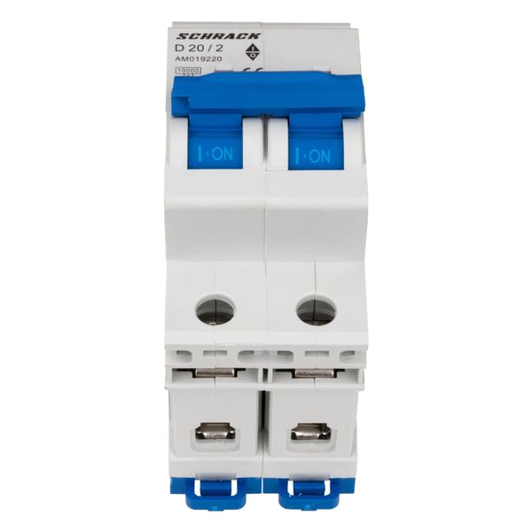 Miniature Circuit Breaker (MCB) AMPARO 10kA, D 20A, 2-pole image 2