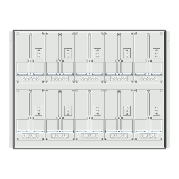 Meter box insert 2-rows, 10 meter boards / 18 Modul heights image 1
