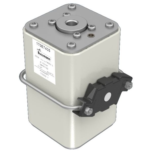 Fuse-link, high speed, 800 A, AC 1400 V, size 3, aR, IEC, with indicator 3BKN/120 AR, flush end image 3