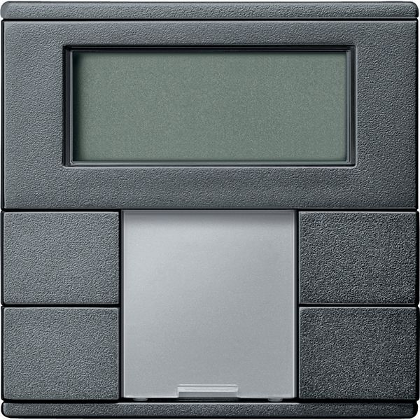 Thermostat with display, KNX, room, anthracite, System M image 1