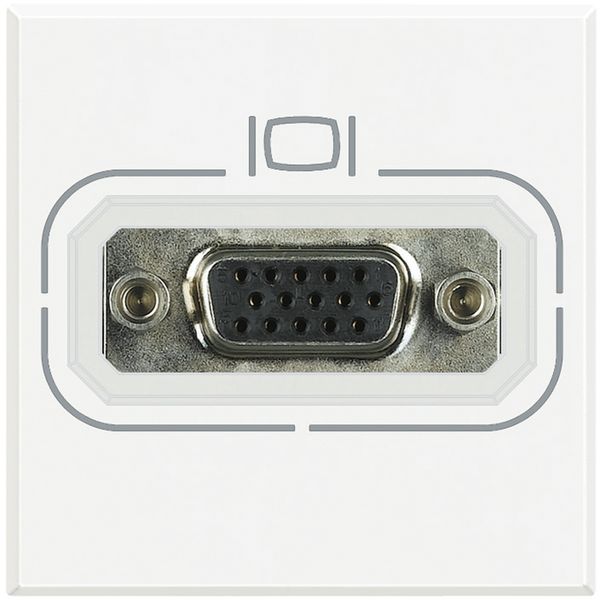 HD15 video socket Axolute white image 1