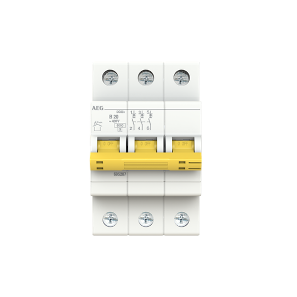 DG63+ B20 Miniature Circuit Breaker image 1