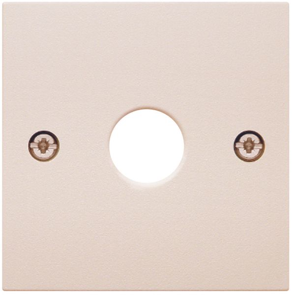 Centre plate for aerial socket 1-hole, S.1, white glossy image 2