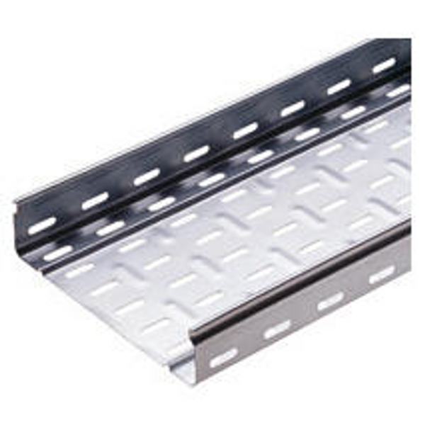 CABLE TRAY WITH TRANSVERSE RIBBING IN GALVANISED STEEL BRN50 - WIDTH 65MM - FINISHING: Z 275 image 1