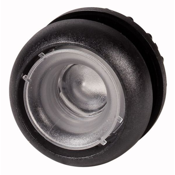 Illuminated pushbutton actuator, RMQ-Titan, Flush, maintained, Without button plate, Bezel: black image 1
