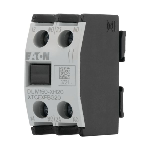 Auxiliary contact module, 2 pole, Ith= 16 A, 2 N/O, Front fixing, Screw terminals, DILM40 - DILM170 image 9