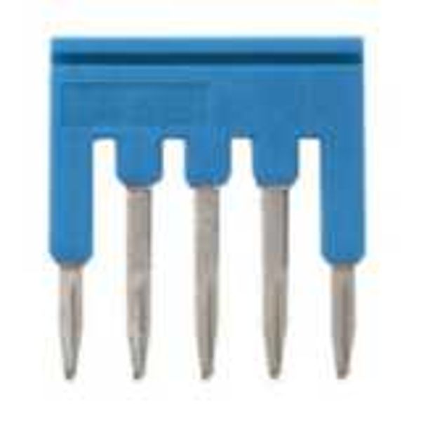 Short bar for terminal blocks 1 mm² push-in plus models, 5 poles, blue image 2