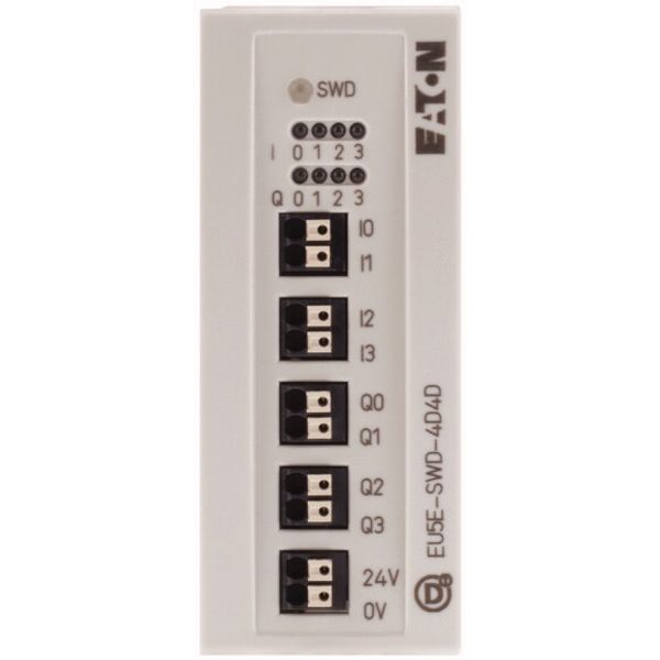 SWD I/O module, 24 V DC, 4 digital inputs, 4 digital transistor -outputs 0, 0.5A image 2