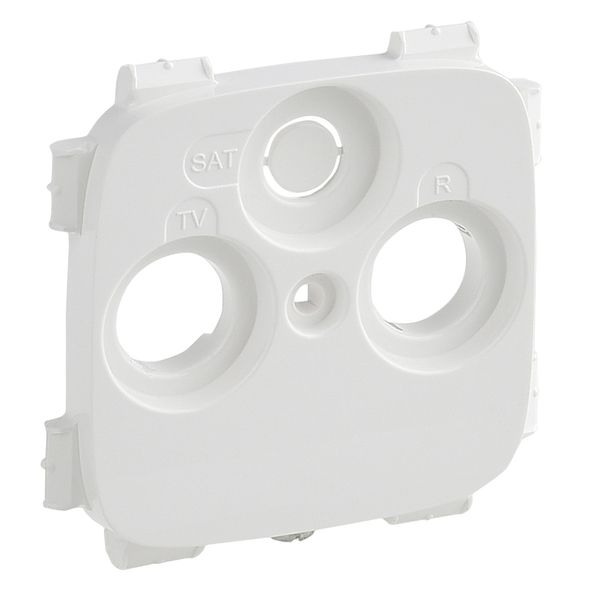 Cover plate Valena Allure - TV-R-SAT 30 mm socket cover - white image 1