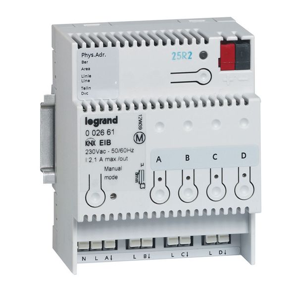 KNX ONOFF DIN CONTROLLER 4 OUTPUTS 8A image 1