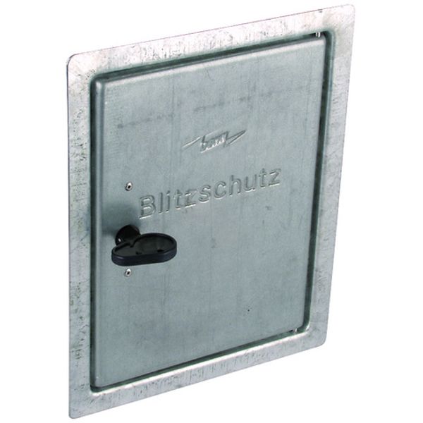 Inspection door St/tZn with square spanner 230x180mm image 1