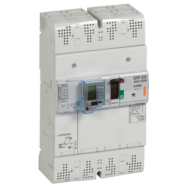 MCCB thermal magnetic with e.l.c.bs - DPX³ 250 - Icu 25 kA - 400 V~ - 4P - 250 A image 1