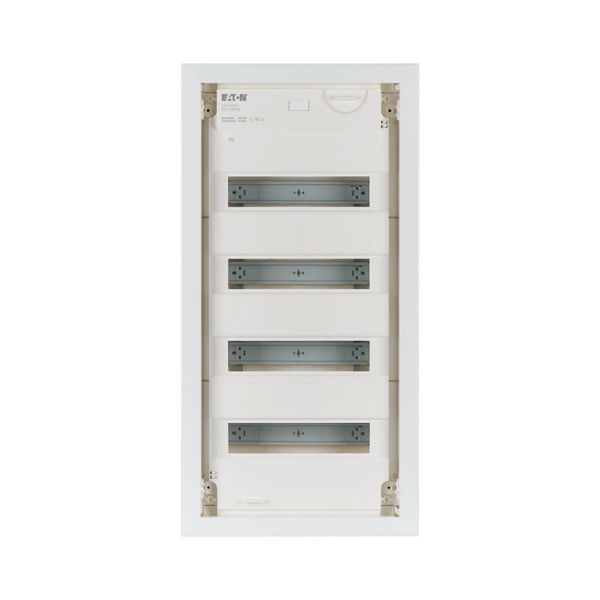 Hollow wall compact distribution board, 4-rows, flush sheet steel door image 7